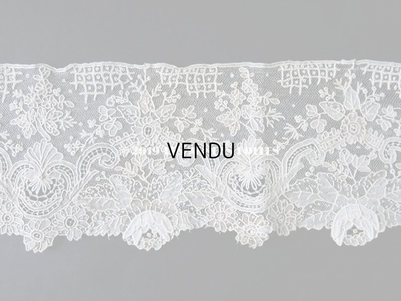画像5: 19世紀末 アンティーク ニードルレース ポワンドガーズ ポワンドローズ 【ポワン・ド・ガーズ】 【ポワン・ド・ローズ】  98cm