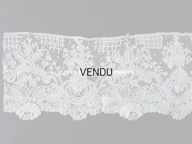 画像3: 19世紀末 アンティーク ニードルレース ポワンドガーズ ポワンドローズ 【ポワン・ド・ガーズ】 【ポワン・ド・ローズ】  98cm