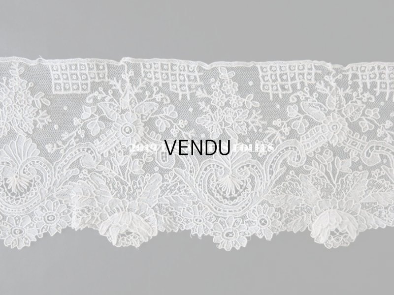 画像4: 19世紀末 アンティーク ニードルレース ポワンドガーズ ポワンドローズ 【ポワン・ド・ガーズ】 【ポワン・ド・ローズ】  98cm