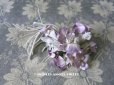 画像1: アンティーク 薄紫の花のコサージュ (1)