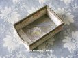 画像1: 1900年代 アンティーク プリンセスの目覚め 小さな小物入れ 花のジャガード織 (1)