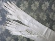 画像1: 未使用 1900年代 アンティーク  結婚式のロンググローブ 本革 エクリュ レザー 手袋  (1)