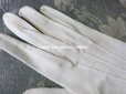画像8: 未使用 1900年代 アンティーク  結婚式のロンググローブ 本革 エクリュ レザー 手袋 