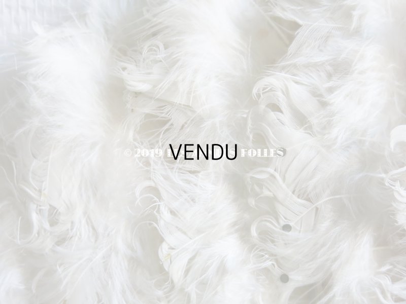 画像4: 1900年代 アンティーク オフホワイトのフェザーのファン