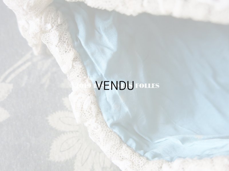 画像11: 19世紀 アンティーク シルク製 ロココ調 オモニエール