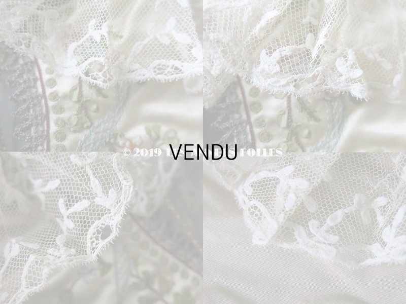 画像12: 19世紀 アンティーク シルク製 ロココ調 オモニエール