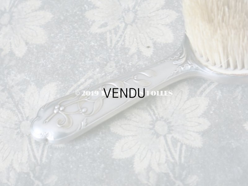 画像4: 19世紀末 アンティーク シルバー製 CHARLES MURAT ヤドリギのヘアーブラシ 