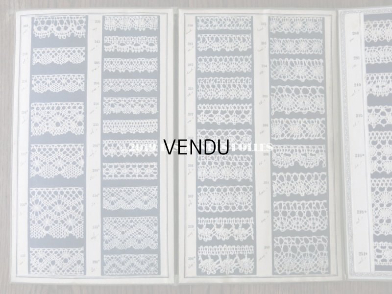 画像7: 1900年代 アンティーク レースのサンプラー  508種 32ページ