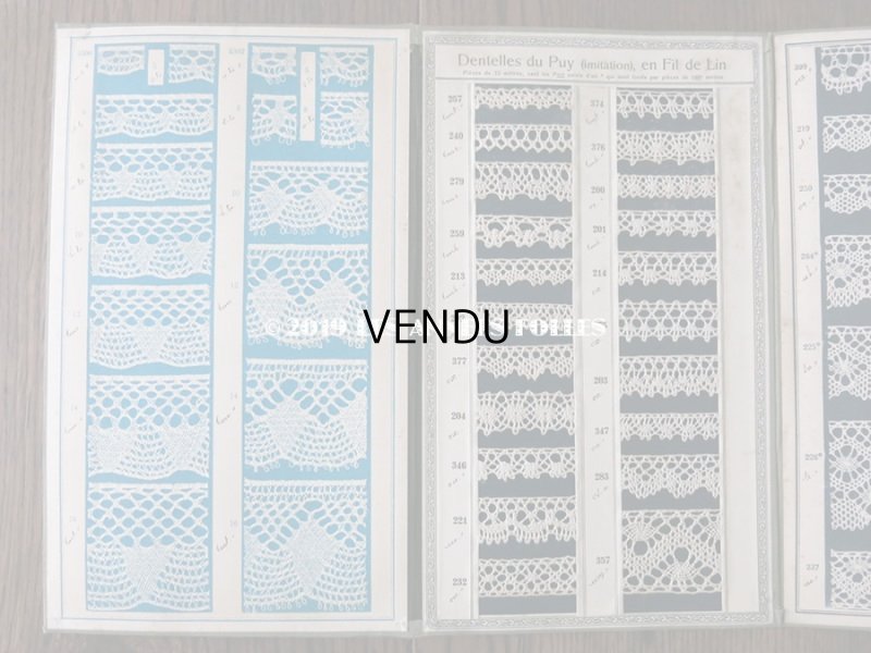 画像6: 1900年代 アンティーク レースのサンプラー  508種 32ページ