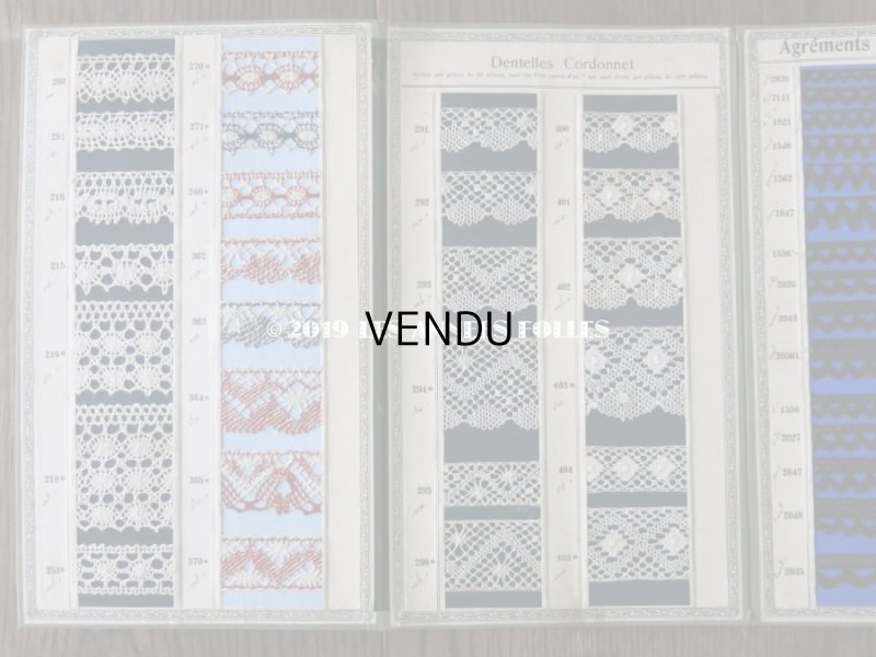 画像8: 1900年代 アンティーク レースのサンプラー  508種 32ページ