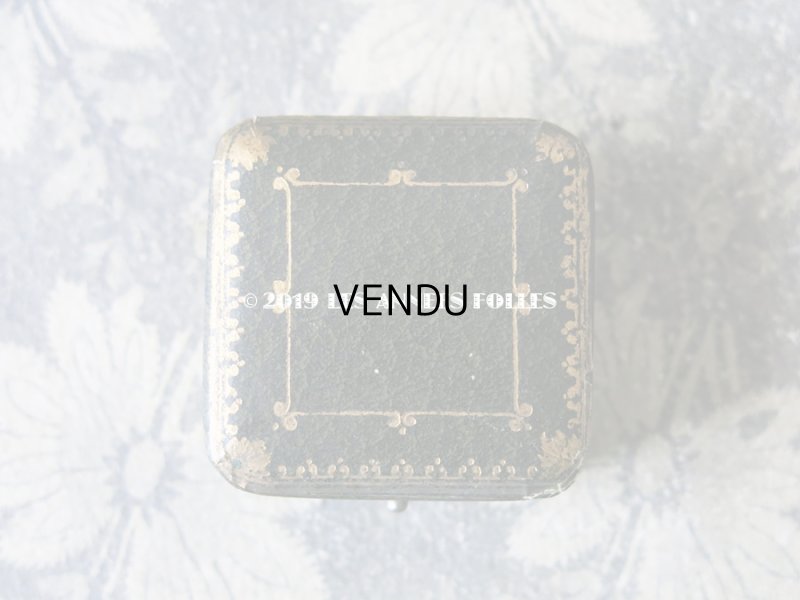 画像3: アンティーク ジュエリーボックス 金彩入り グリーン