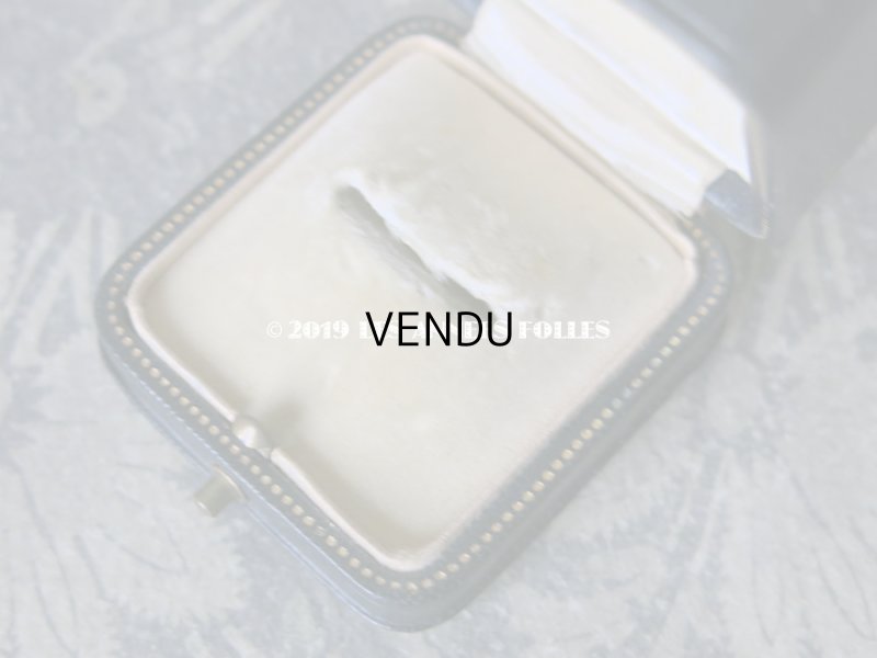 画像8: アンティーク ジュエリーボックス 本革製 黒 リングボックス