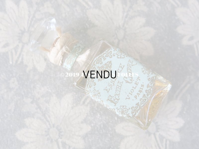 画像12: 1924年 アンティーク パフュームボトル 箱入り ESSANCE EXTRA CHYPRE - VIOLET PARIS -