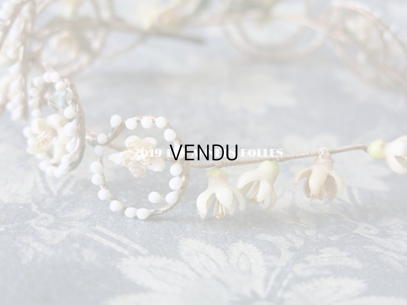 画像8: アンティーク ワックスフラワーのヘッドリース ウェディング 結婚式 ティアラ