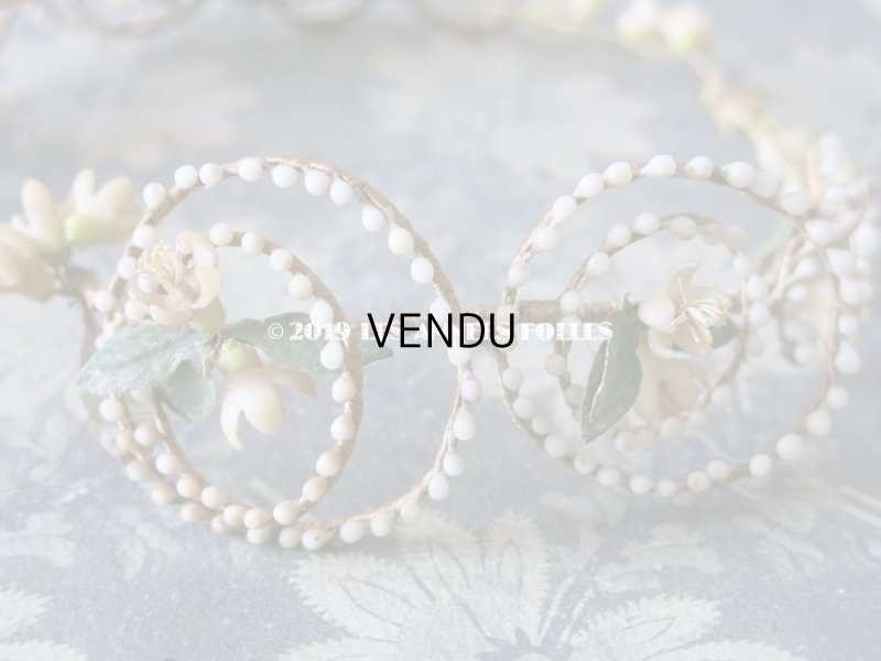 画像10: アンティーク ワックスフラワーのヘッドリース ウェディング 結婚式 ティアラ