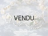 アンティーク ワックスフラワーのヘッドリース ウェディング 結婚式 ティアラ