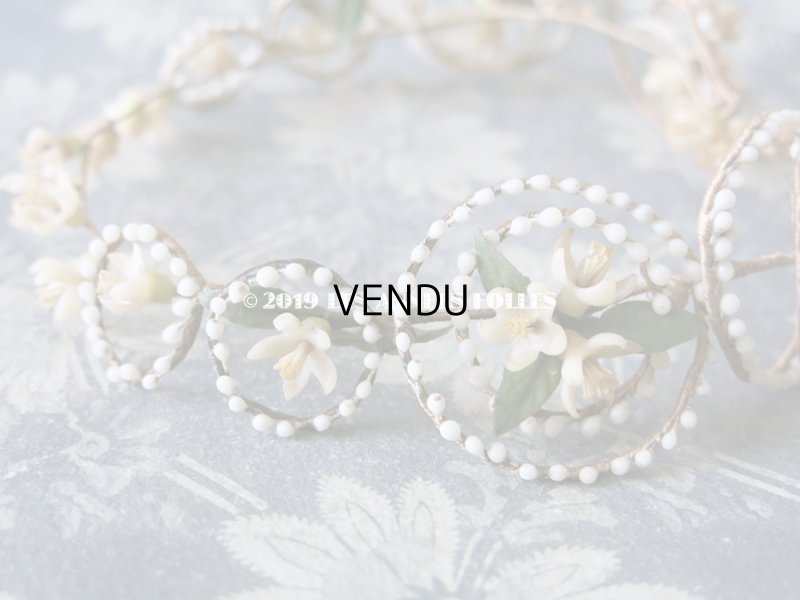 画像6: アンティーク ワックスフラワーのヘッドリース ウェディング 結婚式 ティアラ