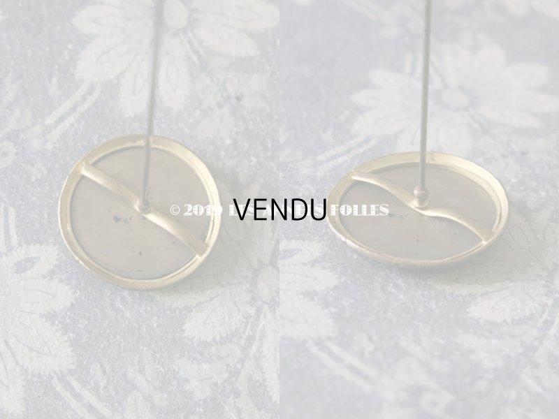 画像6: 1900年代 アンティーク ハットピン エパングル 大きなカット入りガラス エメラルドグリーン