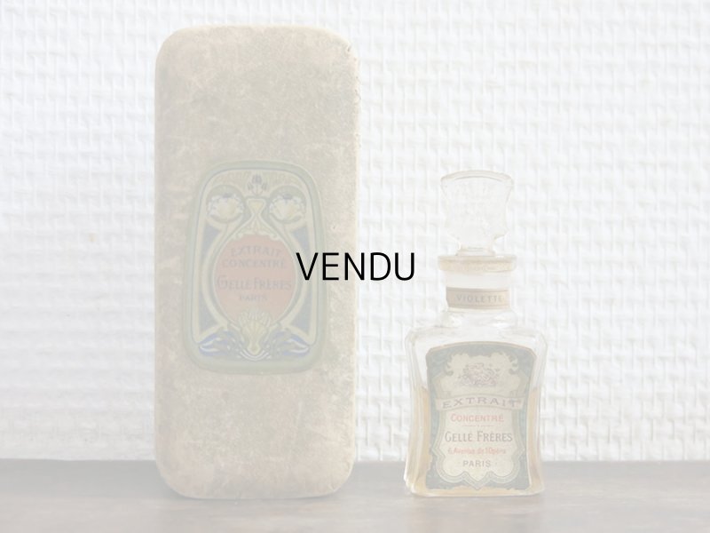画像3:  アンティーク パフュームボトル 箱入り EXTRAIT CONCENTRE VIOLETTE - GELLE FRERES PARIS -