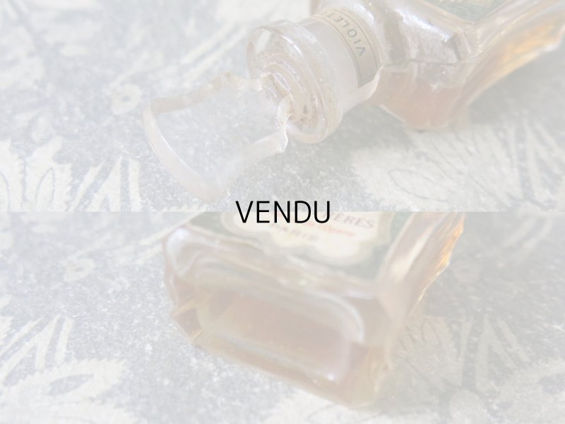 画像8:  アンティーク パフュームボトル 箱入り EXTRAIT CONCENTRE VIOLETTE - GELLE FRERES PARIS -