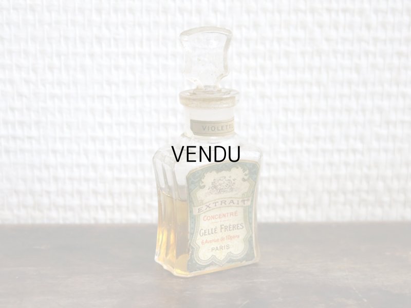画像4:  アンティーク パフュームボトル 箱入り EXTRAIT CONCENTRE VIOLETTE - GELLE FRERES PARIS -