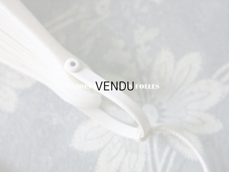 画像9: 1900年代 アンティーク オフホワイトのファン  白鳥のフェザー＆ボーン製