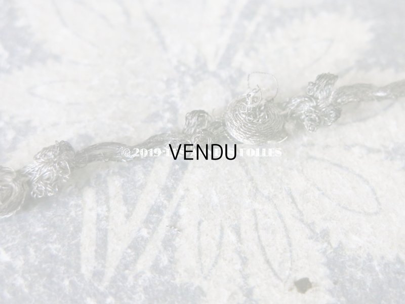 画像12: 1920年代 アンティーク メタル製 薔薇のロココトリム ロココリボン