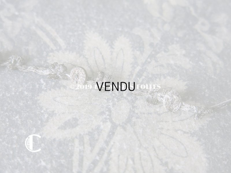 画像11: 1920年代 アンティーク メタル製 薔薇のロココトリム ロココリボン