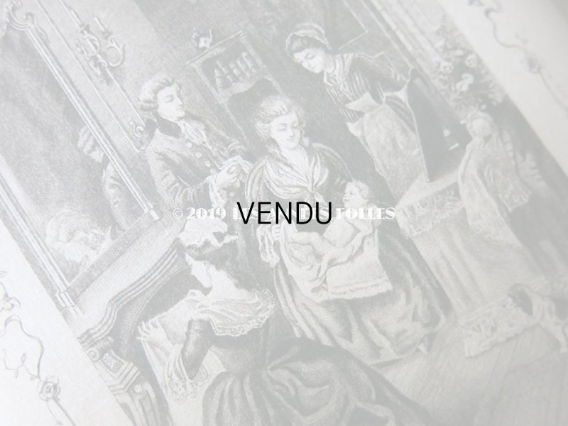 画像6: アンティーク シルク製 ドラジェのボックス 薔薇とリボンのガーランド LA TOILETTE HELENE