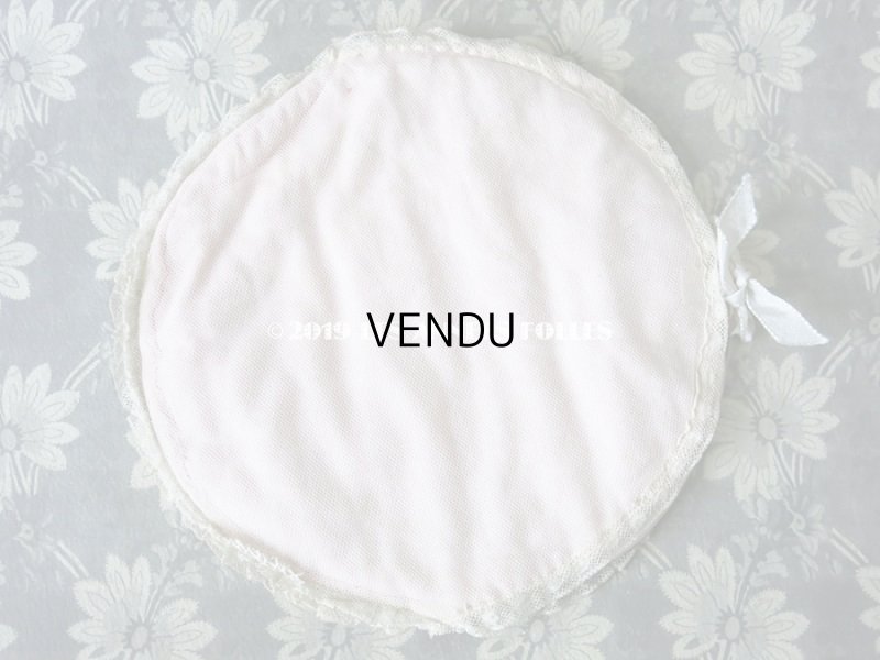 画像8: アンティーク  リボンとレースのフリル ハンキーケース 淡いピンク＆オフホワイト ハンカチ用ポシェット 