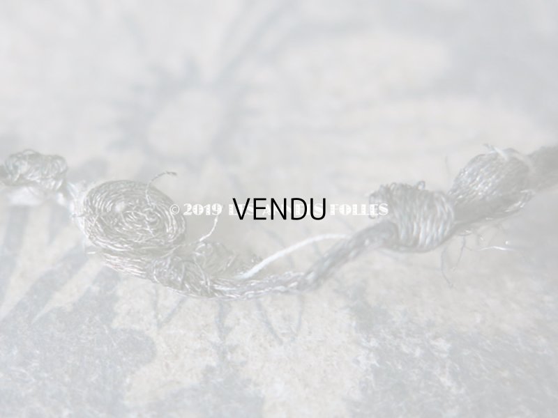 画像5: 1920年代 アンティーク メタル製 薔薇のロココトリム ロココリボン