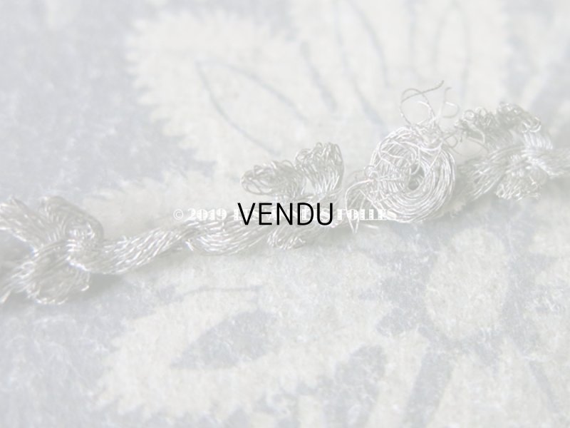 画像10: 1920年代 アンティーク メタル製 薔薇のロココトリム ロココリボン