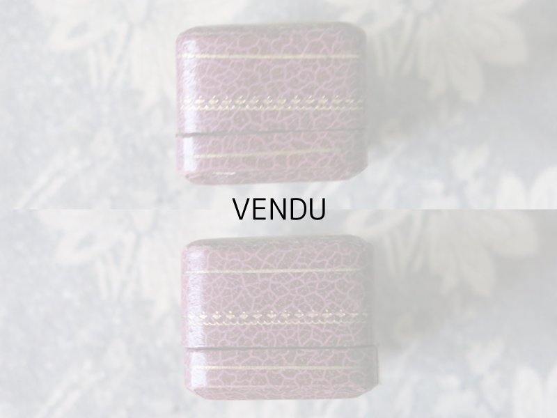 画像6: アンティーク ジュエリーボックス 金彩入り パープル