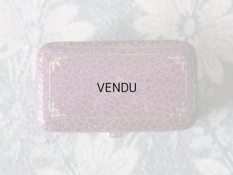 画像3: アンティーク ジュエリーボックス 金彩入り パープル