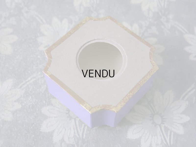 画像4: 未使用 アンティーク 菫のパウダーボックス POUDRE DE RIZ VIOLETTE EMPIRE - PARFUMERIE ERIZMA PARIS -