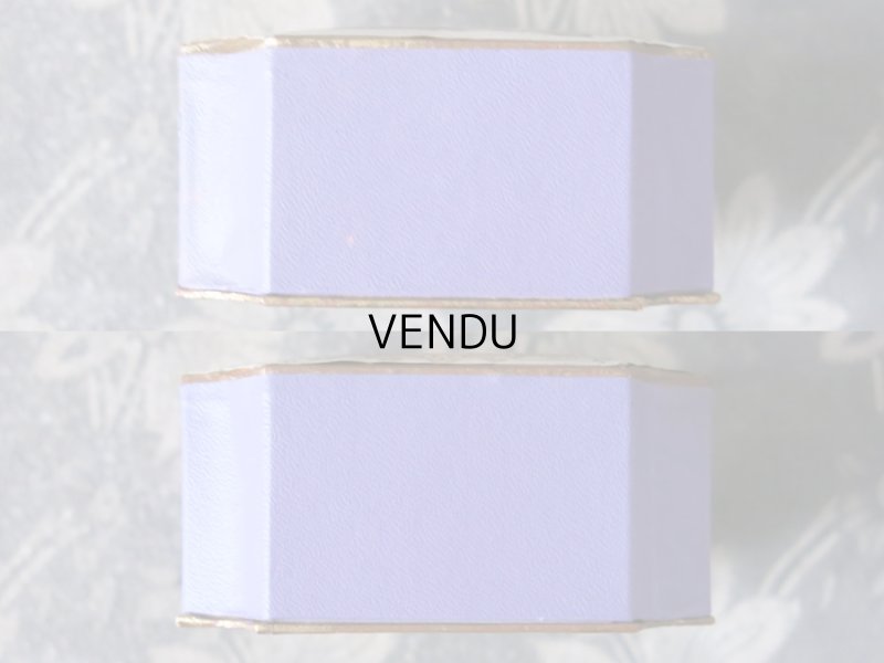 画像6: 未使用 アンティーク 菫のパウダーボックス POUDRE DE RIZ VIOLETTE EMPIRE - PARFUMERIE ERIZMA PARIS -