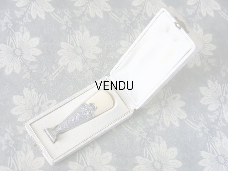 画像3: 1920年代 アンティーク シルバー製 リボン&薔薇のブーケ シーリングスタンプ