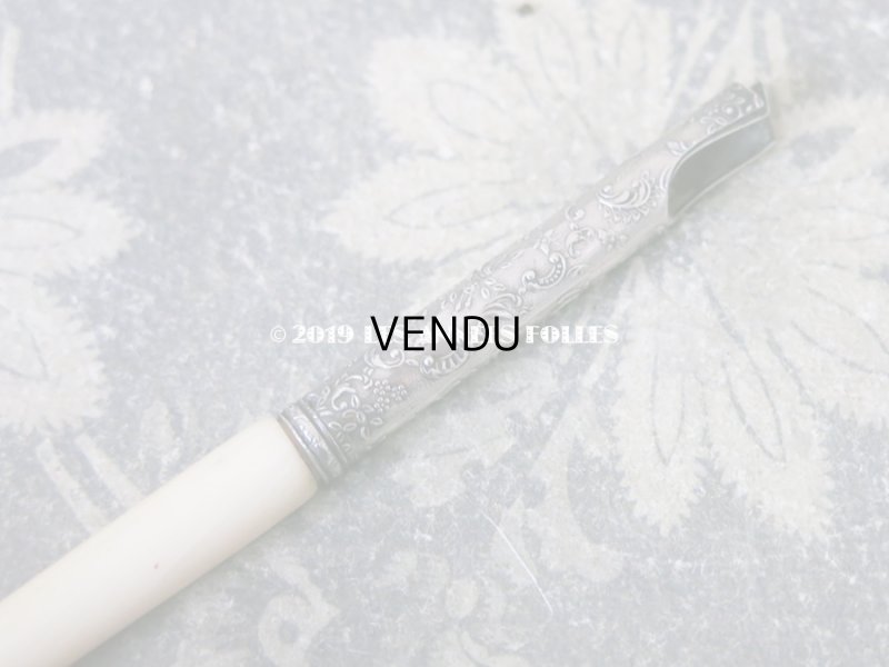 画像7: 1900年代 アンティーク ペン軸 ロカイユ装飾