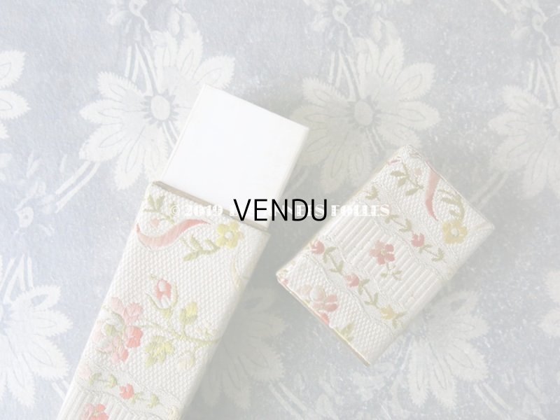 画像6: 19世紀末 アンティーク　メゾン 【 DUVELLEROY（デュヴェルロワ）】  のエヴァンタイユ（扇)のシルクボックス 花模様