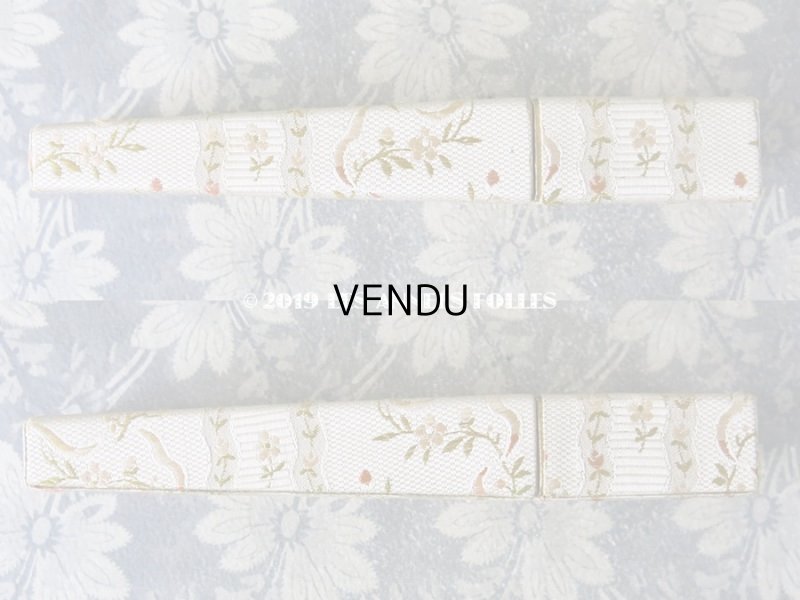 画像5: 19世紀末 アンティーク　メゾン 【 DUVELLEROY（デュヴェルロワ）】  のエヴァンタイユ（扇)のシルクボックス 花模様