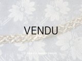 1900年代 アンティーク 格子編み シルク製リボンのトリム 1.1m