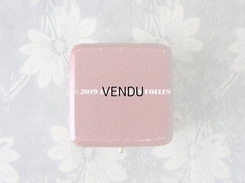 画像4: アンティーク ジュエリーボックス リボンとリーフのガーランド 金彩入り レンガ色 