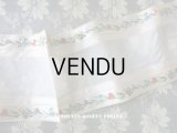 19世紀 アンティーク シルク製 幅広リボン ベルベットの花模様　1.2m