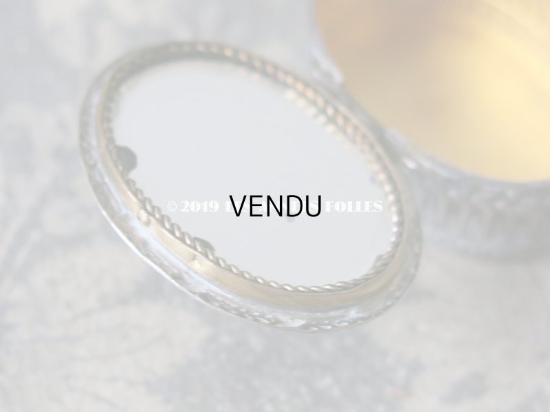 画像7: 1900年代　アンティーク パウダーケース 薔薇の花かご ローズバスケット