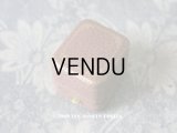アンティーク ジュエリーボックス 金彩入り ピンクベージュ リングボックス