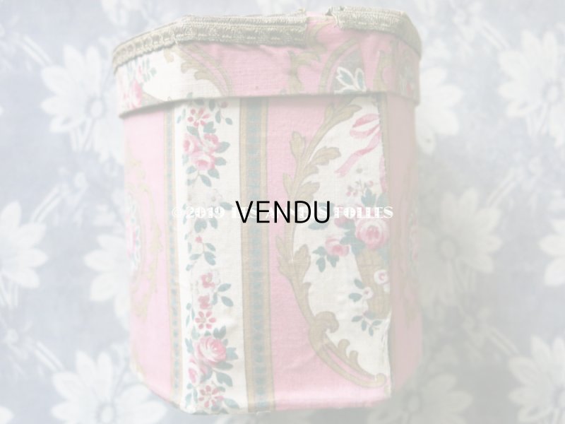 画像9: 1920年代 アンティーク 薔薇の花かご カルトナージュボックス