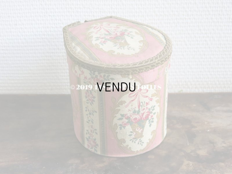 画像3: 1920年代 アンティーク 薔薇の花かご カルトナージュボックス