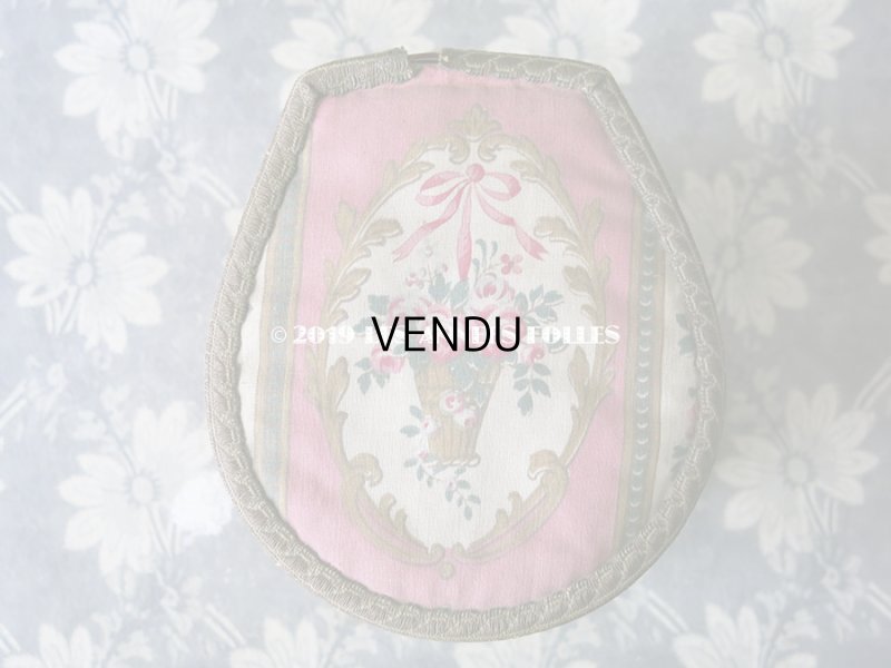 画像4: 1920年代 アンティーク 薔薇の花かご カルトナージュボックス