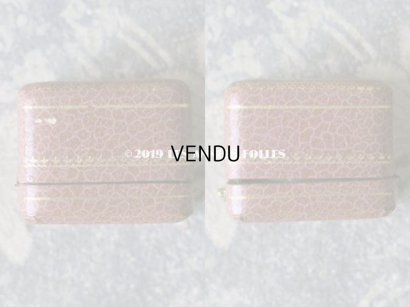 画像5: アンティーク ジュエリーボックス 金彩入り ピンクベージュ リングボックス