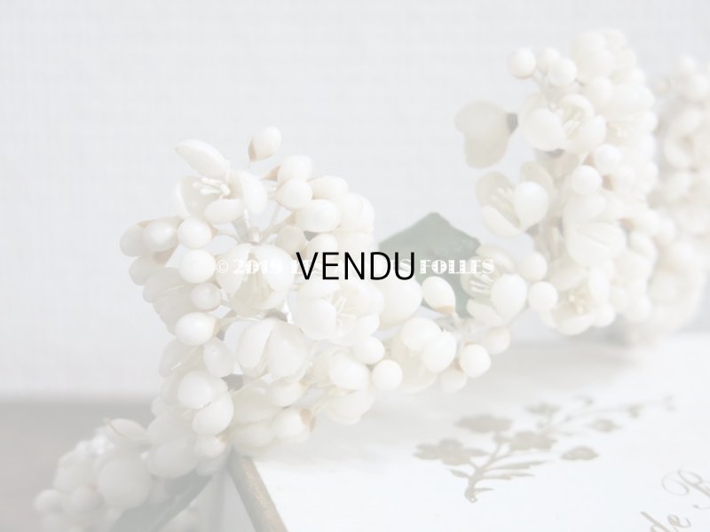 画像6: アンティーク ワックスフラワーのヘッドリース ウェディング 結婚式 ティアラ